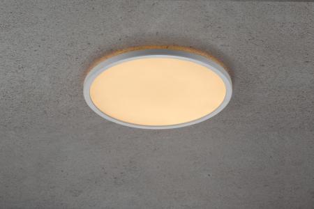 Nordlux Ultraflache puristische runde Deckenleuchte 29cm dimmbar für modernes Wohnen
